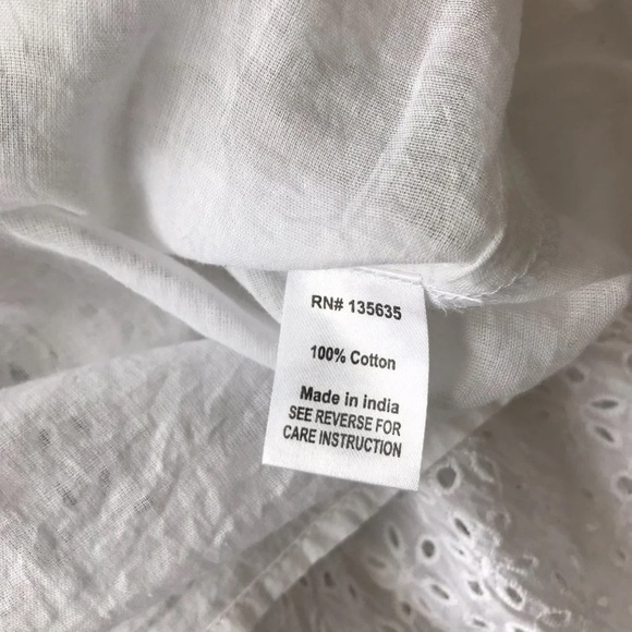 Love Sam White Eyelet Cottagecore Dress - Picture 7 of 7